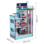 Shtëpi kukullash prej druri Olivia's Little World Barcelona me 4 kate dhe 10 aksesorë kukullash