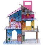 Shtëpi kukullash prej druri Olivia's Little World Compact 360 Kids me 3 kate dhe 12 aksesorë