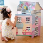 Shtëpi kukullash prej druri Olivia's Little World Sunroom me 3 kate dhe 11 aksesorë
