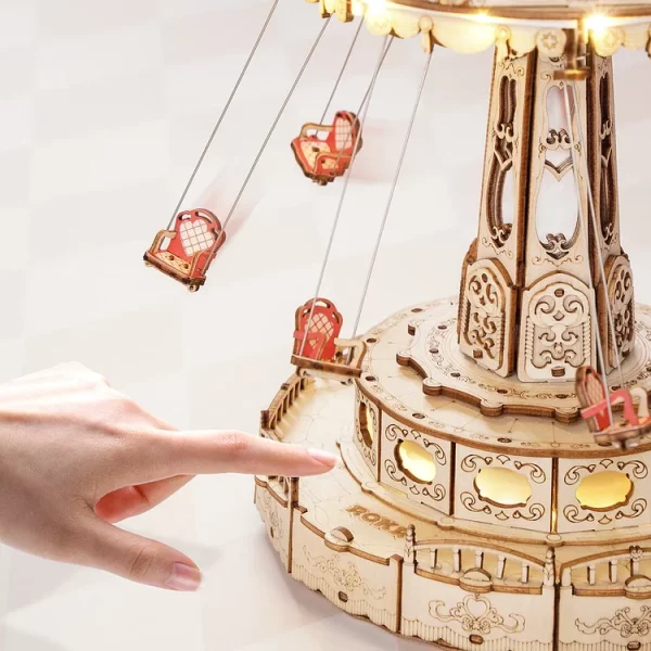 Swing Ride ROBOTIME - Puzzle druri 3D kuti muzikore DIY