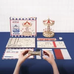Swing Ride ROBOTIME - Puzzle druri 3D kuti muzikore DIY