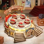 Tilt-A-Whirl – Puzzle druri 3D kuti muzikore DIY