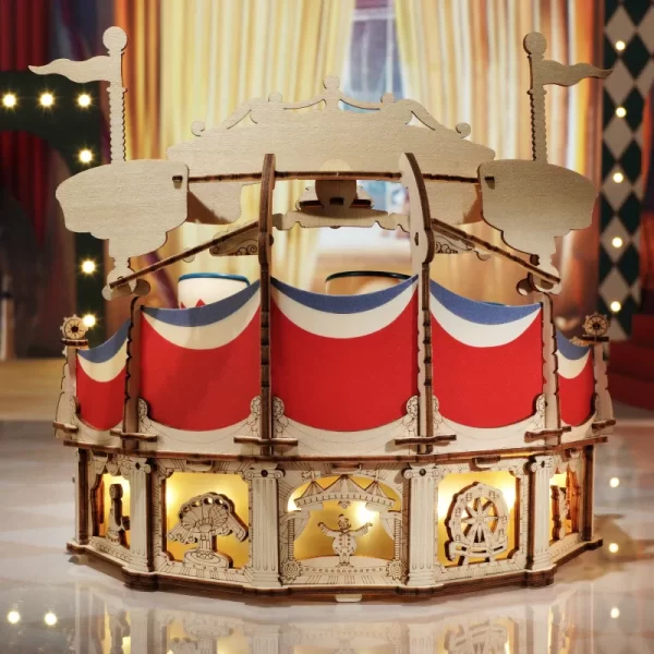 Tilt-A-Whirl – Puzzle druri 3D kuti muzikore DIY