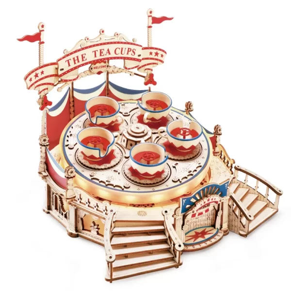 Tilt-A-Whirl – Puzzle druri 3D kuti muzikore DIY