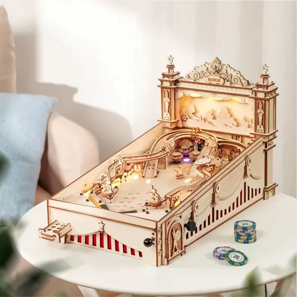 Makinë 3D Pinball puzzle 3D prej druri