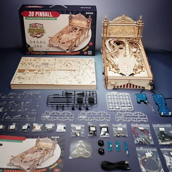 Makinë 3D Pinball puzzle 3D prej druri