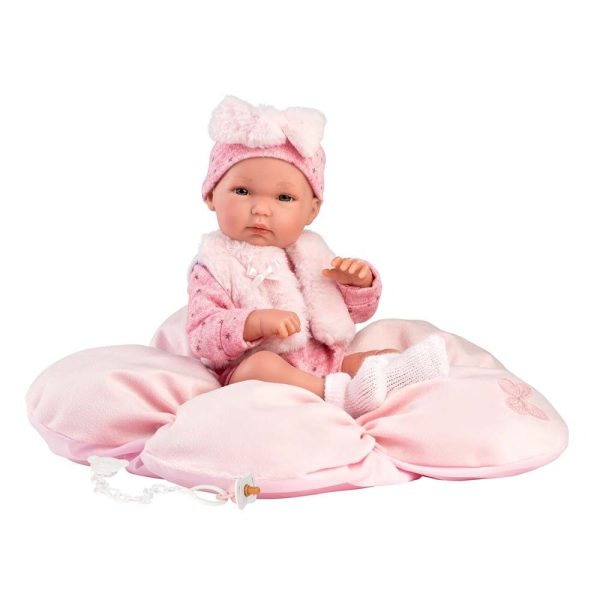 Kukulla Bimbo Girl Doll me jastëk lule, 35cm