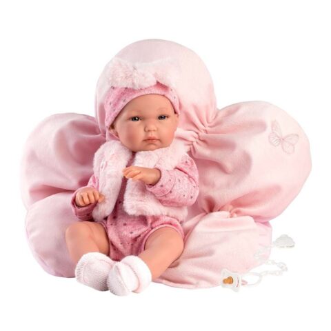 Kukulla Bimbo Girl Doll me jastëk lule, 35cm