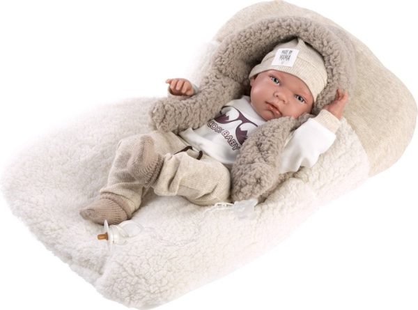 Kukull bebe Nico me jastëk, 40 cm